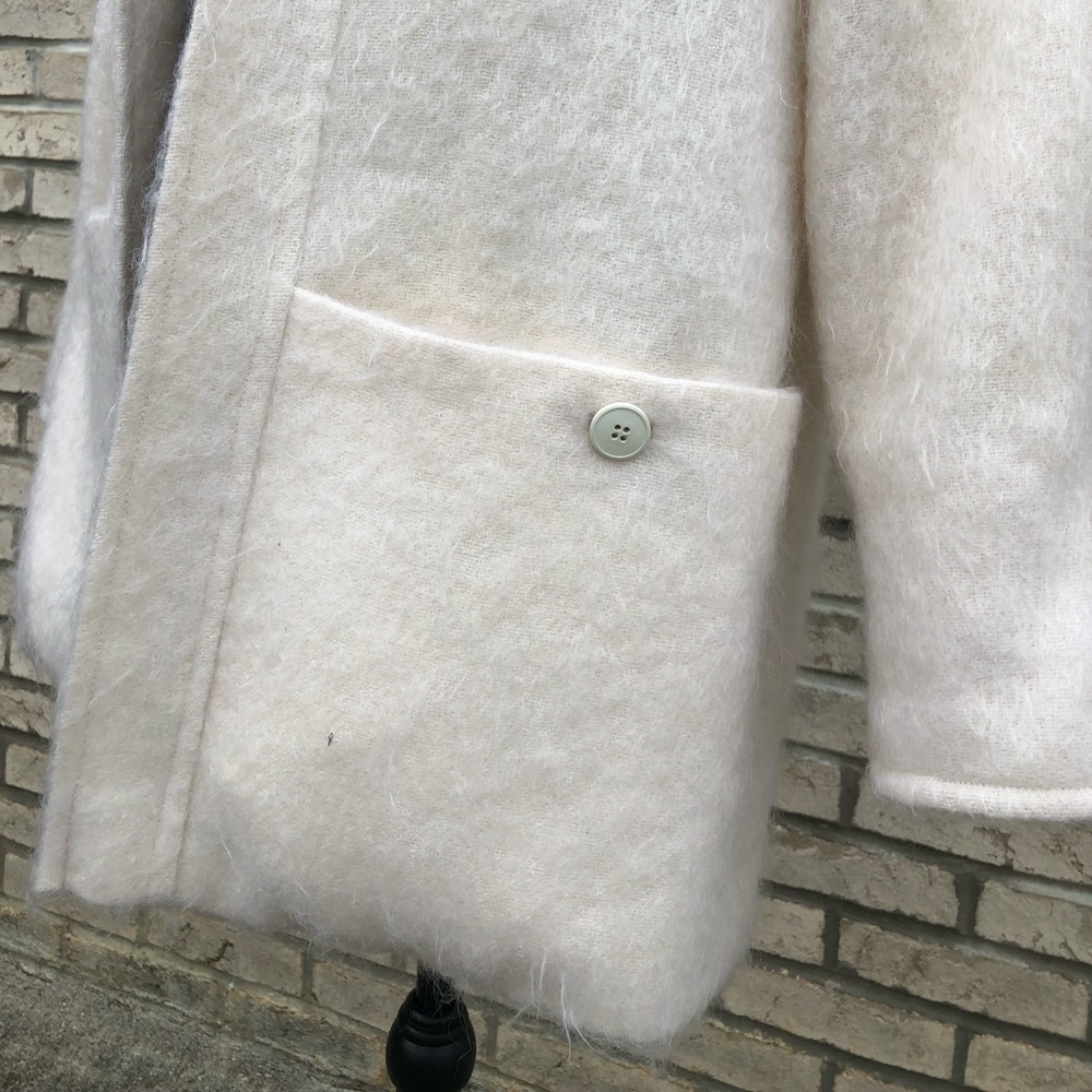 Cream wool Shacket - Picture 5 of 8